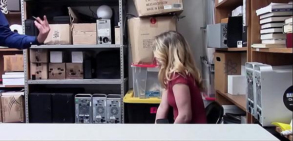  Shoplifter Had to Make Mall Cop Cum For Freedom -Taylor Blake